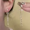 Placa de Incienso para Mosquitos sin Orejas Pinza para Oreja Diseño de Estilo Frío Pendientes Pendientes Largos con Borlas para Mujer Pinza para Oreja Indolora Versátil