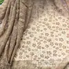 Tecido de Renda Floral Pequeno em Estoque, Tecido de Renda Jacquard Elástico para Saias e Camisas