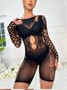 TZ174 Amazon Comercio Exterior Nuevo Sexy Ropa de Malla de una Pieza Pedrería Caliente Ropa Interior Sexy
