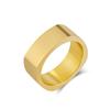 Anillo de acero inoxidable cuadrado neutro y frío transfronterizo, anillo de nicho con personalidad de cuatro lados, joyería de mano de acero de titanio KING FEEL