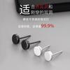 Pendientes redondos de plata esterlina S999, de alta calidad, con base plana, estilo retro de Hong Kong, para parejas, venta al por mayor, fábrica