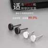 Pendientes redondos de plata esterlina S999, de alta calidad, con base plana, estilo retro de Hong Kong, para parejas, venta al por mayor, fábrica