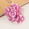 Cabeza de Hortensia de Simulación Tela de Seda Flor Artificial Material para Corona DIY Hecha a Mano Accesorios Flor Artificial Pasador de Pelo Accesorios para el Cabello Flor de Boda