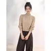 Camisa Blanca de Algodón y Lino Estilo Retro Francés con Encaje Suave para Mujer, Nuevo Top Holgado Adelgazante de Principios de Otoño Yinhe STUDIO