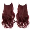 Extensões de Cabelo Peça Única Estilo Europeu e Americano Transfronteiriças, Extensões de Cabelo Linha de Pesca, Cabelo Cacheado Longo Natural Invisível, Cabelo Humano