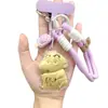 Chaveiro Dourado 999 Shin-Chan da Sorte Corrente para Celular Pingente de Bolsa Desenho Animado Shin-Chan Infância