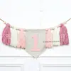 Banner de borlas para trona de primer cumpleaños, estilo bohemio, para Amazon Handmade, decoración de fiesta, bandera transfronteriza