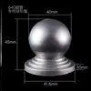Cabeça de bola de ferro forjado Tampa de tubo Tampa de tubo Guarda-corpo de aço zincado Tampa de tubo quadrado Tampa de cobertura Acessórios de bola redonda Cabeça de coluna decorativa Corrimão de ferro forjado
