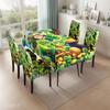Mantel impermeable estampado transfronterizo Funda de silla estampada para restaurante y hogar Mantel Funda de silla traje traje Patrick