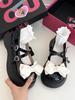 Sapatos de Plataforma de Sola Grossa de Couro Pequeno para Mulheres, Novos Mocassins com Fivela de Laço, Sapatos Mary Jane de Bico Grande Estilo Britânico