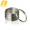 Suministro directo de fábrica, llavero de metal, llavero triangular, anillo para llaves de esquina de acero inoxidable, se puede facturar