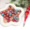 Nuevas cuentas acrílicas de agujero recto redondas transfronterizas accesorios hechos a mano para DIY cuentas de resina Joker cuentas sueltas accesorios para joyería