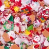 Bestseller transfronterizo serie navideña Papá Noel y renos dibujos animados decoraciones para arte de uñas resina DIY pequeños accesorios accesorios para uñas