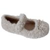 Ropa de Abrigo Forrada de Polar 2025 Estilo Zapatos de Algodón Otoño e Invierno Zapatos Tipo Frijol Suela Suave Zapatos Peludos Hada Antideslizantes Zapatos Mary Jane Cálidos