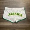 Verão Novo Transfronteiriço Y2k Shorts Femininos Europeus e Americanos Cordão Elástico Estampa de Letras Casual Moda Shorts Esportivos