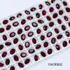 Dongzhou Diamante para Uñas Rosa Rojo Punto de Diamante Accesorios para Joyería DIY Forma Ovalada Especial Uña Portátil Diamante para Uña Venta al por Mayor