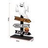 Amazon Letras Decorativas de Halloween Enfeites de Abóbora Fantasma de Halloween Adereços de Esqueleto Artesanato em Madeira Enfeites