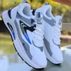 Tênis Esportivo Masculino, Novos Sapatos Masculinos, Sapatos Casuais da Moda, Tênis de Corrida para Estudante, Estilo Coreano, Malha Leve, Sola Grossa, Sapatos Pai