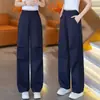 Pantalones de pierna ancha de moda de seda de hielo fina hechos a medida para mujer, nuevo estilo de verano 2026, de cintura alta, adelgazantes, transpirables, frescos, versátiles