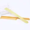 Peine amarillo clásico de la vieja escuela, peine plano ultradelgado, peine de plástico de madera, mango amarillo, peine de baquelita, peine plano para el cabello de hombre