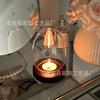 Estilo retro transparente Zen retro estilo casero pantalla de lámpara a prueba de viento decoración estilo chino cena a la luz de las velas portavelas redondo de vidrio