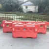Barreira de três furos preenchida com água, barreira de água moldada por injeção, barreira de estrada, barreira de água moldada por rotação, barreira de balde anti-colisão, barreira de água de plástico, pilares de isolamento moldados por sopro