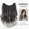 Peruca Cabelo Longo Cacheado Feminino Peça Única Sem Costura Invisível Simulação Extensão de Cabelo Extensão de Cabelo Invisível Volume Mechas Peruca Ondulada de Água