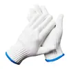 Guantes de Protección Laboral, Hilo de Algodón, Tela de Hilo de Nailon Engrosado, Antideslizantes, Resistentes al Desgaste, No se Pudren, Guantes Blancos para Hombres y Mujeres, Envío Gratis