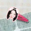 Itzy Hwang Yeji Shin Yuna Mercadoria de Celebridade Presilha de Cabelo de Acrílico Grampo de Cabelo Acessório de Cabelo Suporte para Show