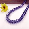 Cuentas de Rueda de Cristal de Color Transparente Alto de 8MM para Pulsera, Collar Hecho a Mano, Accesorios de Joyería