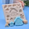 Casa de Natal Árvore Caixa de Presente Forma de Veado Molde de Silicone Assar DIY Molde de Bolo