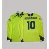 Jersey Retro Manga Larga Uniforme de Fútbol Beckham Zidane Messi C Ronaldo Jersey Clásico