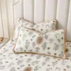 Funda de almohada acolchada 100% algodón, 48cm x 74cm, se vende en pares, funda de almohada 100% algodón puro, funda para cojín de adulto, se vende individualmente