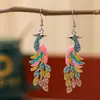 2026 Tus Pendientes Artísticos Retro de Pavo Real Ti Xi Estilo Étnico Joyería para Orejas Accesorios Daisy de Yiwu