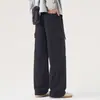 Pantalones de trabajo rectos para hombre con un aspecto elegante de alta gama, pantalones casuales holgados para hombre, resistentes a la suciedad, adecuados para primavera y otoño, modernos y versátiles