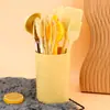 Espátula Pequeña de Silicona para Manchas Utensilios de Cocina Juego de 10 Piezas Espátula de Cocina para el Hogar Niños Juego de Cubo de Almacenamiento para Utensilios de Cocina Pequeños