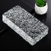 Ladrillo de Vidrio Super Blanco Ladrillo de Cristal Transparente Cuadrado Pared Divisoria Baño Internet Rojo Arte Sólido Hueco Patrón de Hielo