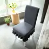 Funda de silla de felpa, adecuada para todas las estaciones, funda elástica para taburete, diseño moderno y simple con respaldo integrado, funda de silla para el hogar de color liso