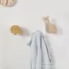 Gancho de Madera Nórdico con Forma de Animal para Colgar en la Pared Gancho de Dibujos Animados Gancho Decorativo para Habitación Infantil