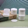 Botella de Crema con Borde Plateado 50g, Tarro de Crema con Borde Dorado, Botella de Cera para el Cabello, Tarro de Crema, Botella de Mascarilla de Barro con Tubo Recto 50g, Botella de Boca Ancha, Botella para Mascarilla