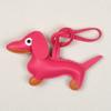 Pingente Dachshund Celebridade da Internet Chaveiro de Couro PU Chaveiro Fofo Acessórios para Bolsa/Roupa Chaveiro Chaveiro para Chave de Carro
