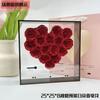 Caixa de Presente Flor de CD Acrílico Flor Eterna para Melhor Amigo Dia dos Namorados Dia do Professor Lembrança Caixa de Casamento Personalização