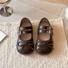 Otoño 2026 Nuevos Zapatos de Cuero de Moda para Niñas Estilo Coreano Princesa Suela Suave Punta Redonda Zapatos Infantiles Venta al por Mayor