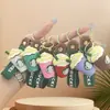 Llavero Colgante Frappuccino de Helado Starbucks Taza de Té con Leche Linda Muñeco Perro Pacha Colgante para Mochila Escolar Regalo