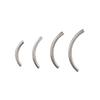 Acero titanio 316L diente interno ceja uña barra curva acero inoxidable 1.0mm diente transversal uña labio rosca interna repuesto Barra accesorio Barra