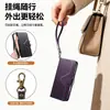 Capa flip para iPhone 18, capa protetora tipo carteira estilo executivo, capa de telefone com suporte de couro para Apple 17 Pro, 16 com alça de mão