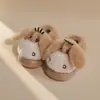 Zapatillas de Algodón para Niños Happy Mary Invierno 2025 Nuevas Lindas Bolsita de Burrito Tacón Zapatos de Algodón Niños y Niñas Zapatos Peludos