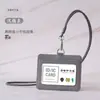 Porta Credencial de Tela de Poliéster Cubierta Protectora Ranura para Tres Tarjetas Insignia de Identificación de Trabajo Insignia de Trabajo Correa Porta Tarjeta de Comedor Estudiantil