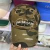Boné de beisebol retrô Y2K estilo coreano com estampa de leopardo, para mulheres, primavera e verão, nicho, fazer o velho e desgastado, boné bordado com letras, face brilhante