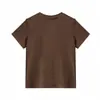 Algodón puro de 40 hilos, 210 gramos, 92% algodón/8% spandex, camiseta de manga corta con cuello redondo, corte ajustado, versión lisa con acabado en la nuca